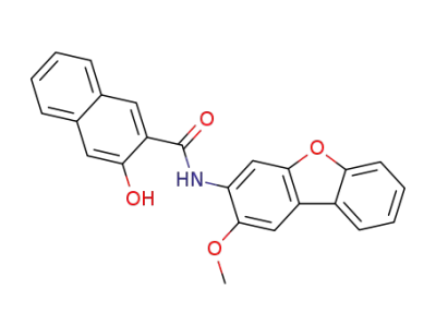 3-hydroxy-[2]naphthoic acid-(2-methoxy-dibenzofuran-3-ylamide)